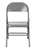 Grey Metal Folding Chair By Chivari CFMGR-CX-T