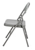 Gray Metal Folding Chair (Per Chair Price Shown - Sold only in Quantities of 4)