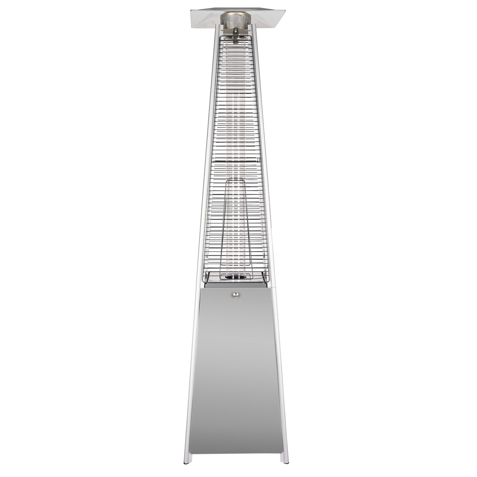 Gray Propane Pyramid Patio Heater 43000 BTU with Cover