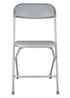 Gray Folding Chair (Steel-Poly Chair) CFPG-AX-T