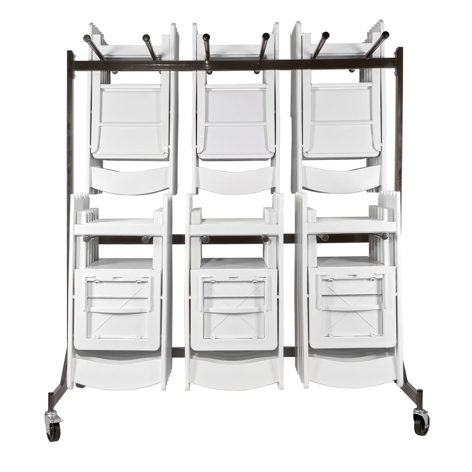 Hanging Chair Cart for Poly, Resin, Metal and Bamboo Folding Chairs