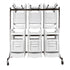 Hanging Chair Cart for Poly, Resin, Metal and Bamboo Folding Chairs