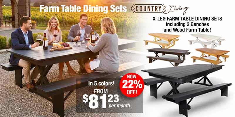 X-Leg Farm Table Dining Sets