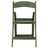 Hunter Green with Matching Seat Resin Steel Skeleton Folding Chair (Per Chair Price Shown - Sold only in Quantities of 4)