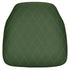Hunter Green Vinyl Panel Back Chiavari Cushion with Bentley Stitching and SlipNot™ Technology