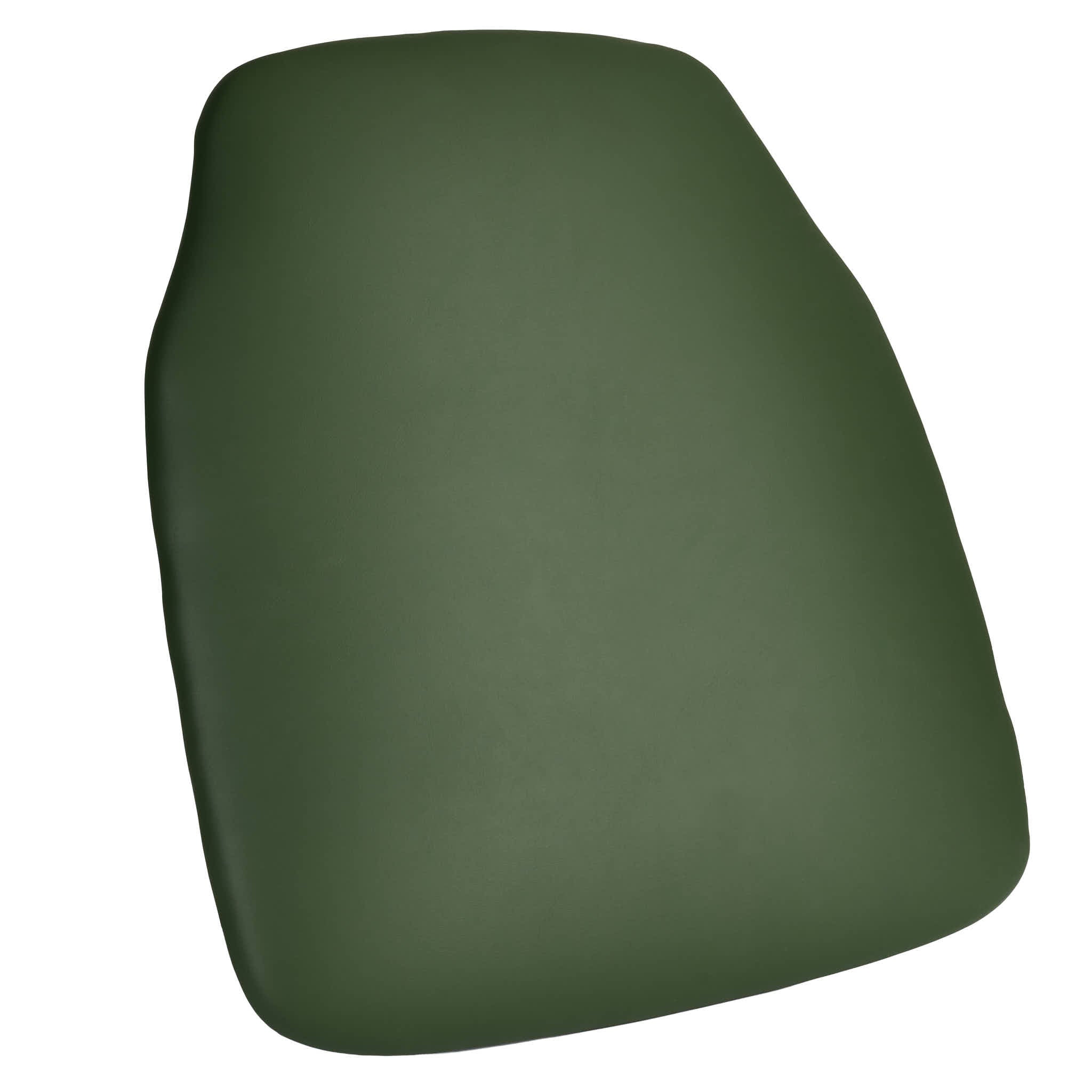 Hunter Green 1.75" Vinyl Panel Back Chiavari Cushion with SlipNot™ Technology