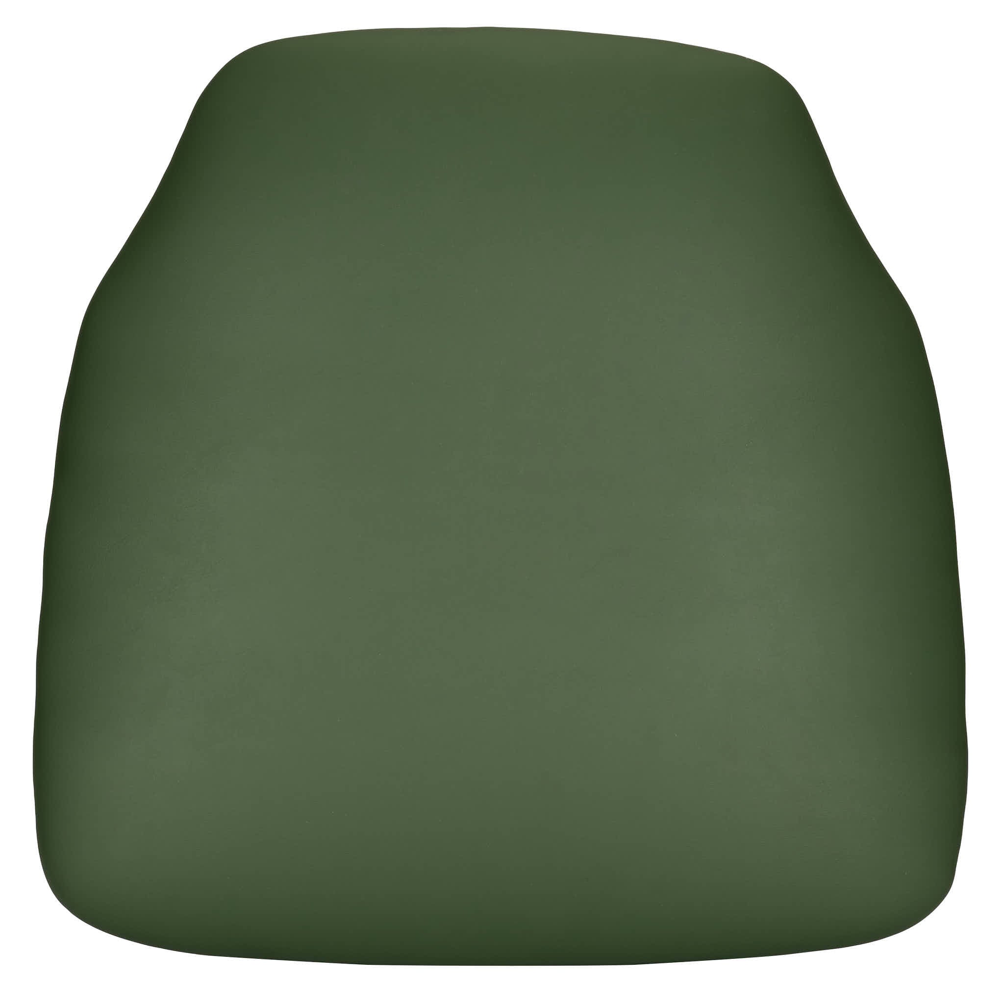 Hunter Green 1.75" Vinyl Panel Back Chiavari Cushion with SlipNot™ Technology