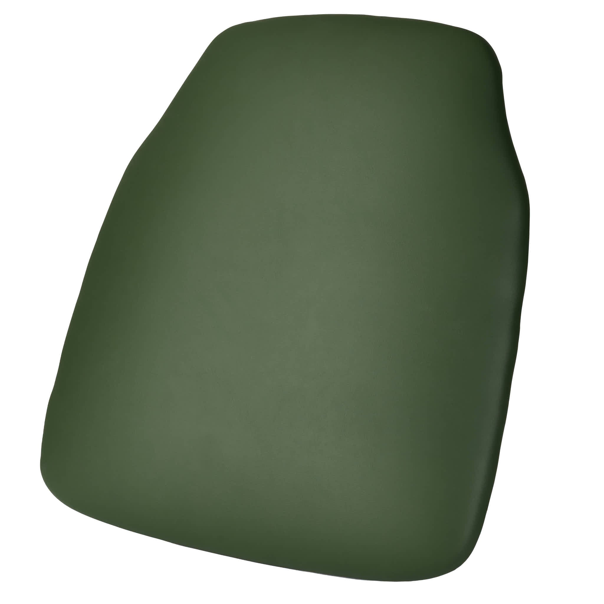 Hunter Green 1.75" Vinyl Panel Back Chiavari Cushion with SlipNot™ Technology