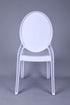 White Resin Sophia Ghost Chair Armless CGSRW-ZG-T