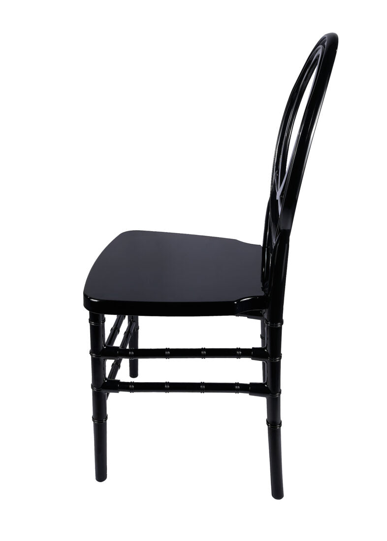 Black ToughResin™ Infinity Chair (Per Chair Price Shown – Sold only in Quantities of 4) Some Assembly Required