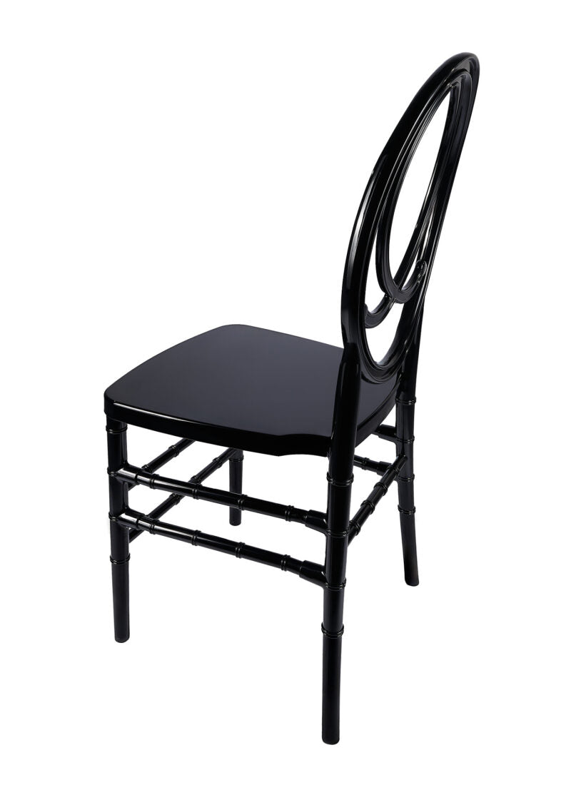 Black ToughResin™ Infinity Chair (Per Chair Price Shown – Sold only in Quantities of 4) Some Assembly Required