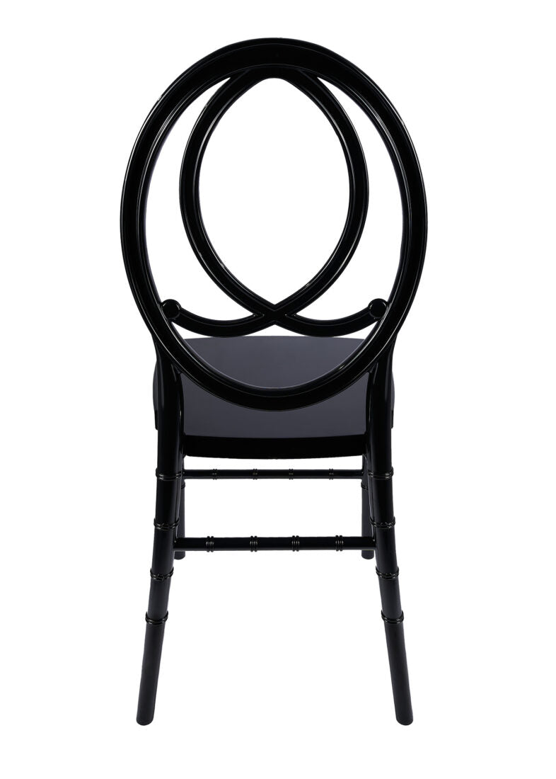 Black ToughResin™ Infinity Chair (Per Chair Price Shown – Sold only in Quantities of 4) Some Assembly Required