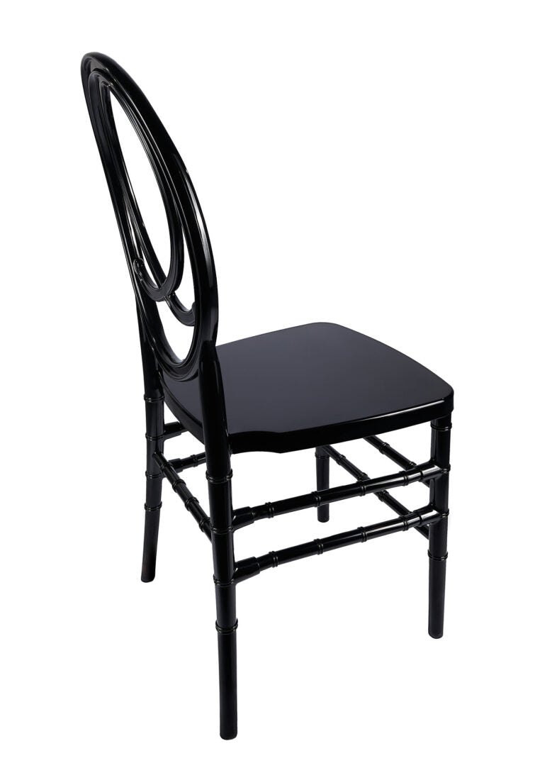 Black ToughResin™ Unassembled Infinity Chair (Per Chair Price Shown – Sold only in Quantities of 4)