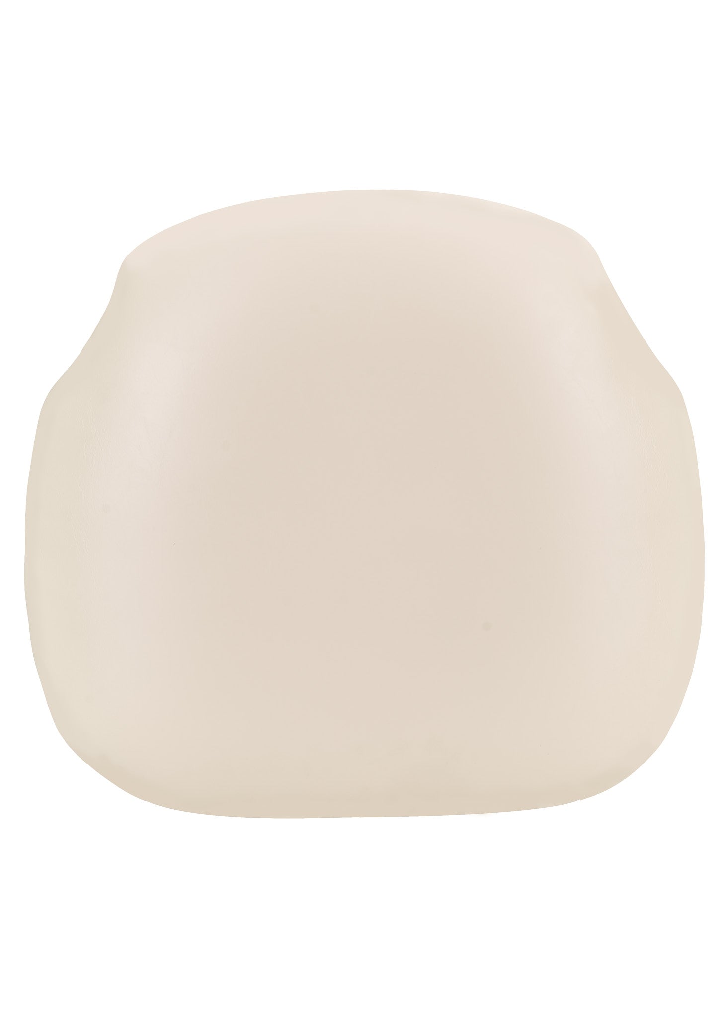 Chivari Large Ivory Vinyl 1.75" Thick Cross Back Cushion CUSHXL-PANVINIVY-PVC-AX-T