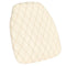 Ivory Vinyl Panel Back Chiavari Cushion with Bentley Stitching and SlipNot™ Technology