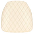 Ivory Vinyl Panel Back Chiavari Cushion with Bentley Stitching and SlipNot™ Technology