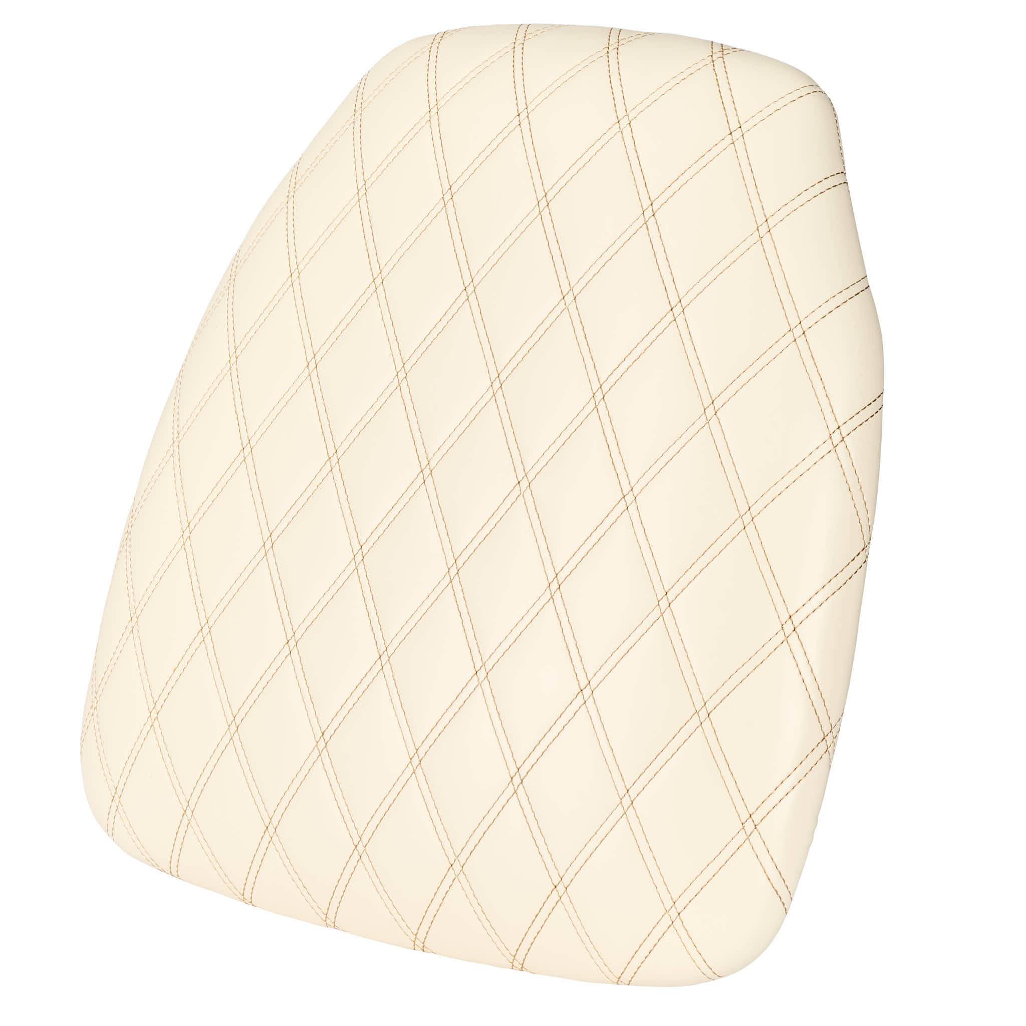 Ivory Vinyl Panel Back Chiavari Cushion with Bentley Stitching and SlipNot™ Technology