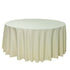 5-Pack Ivory Round Polyester Tablecloth 190gsm 132"