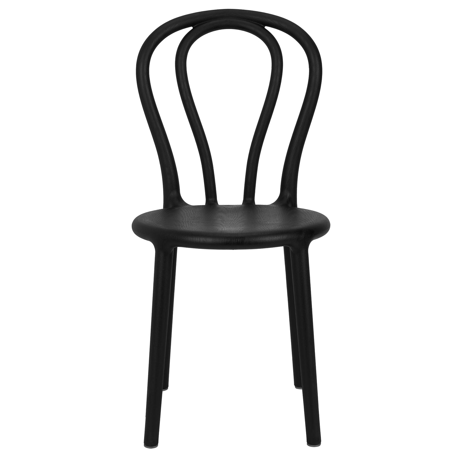 Kids Black Licorice Resin Bentwood Festive Chair