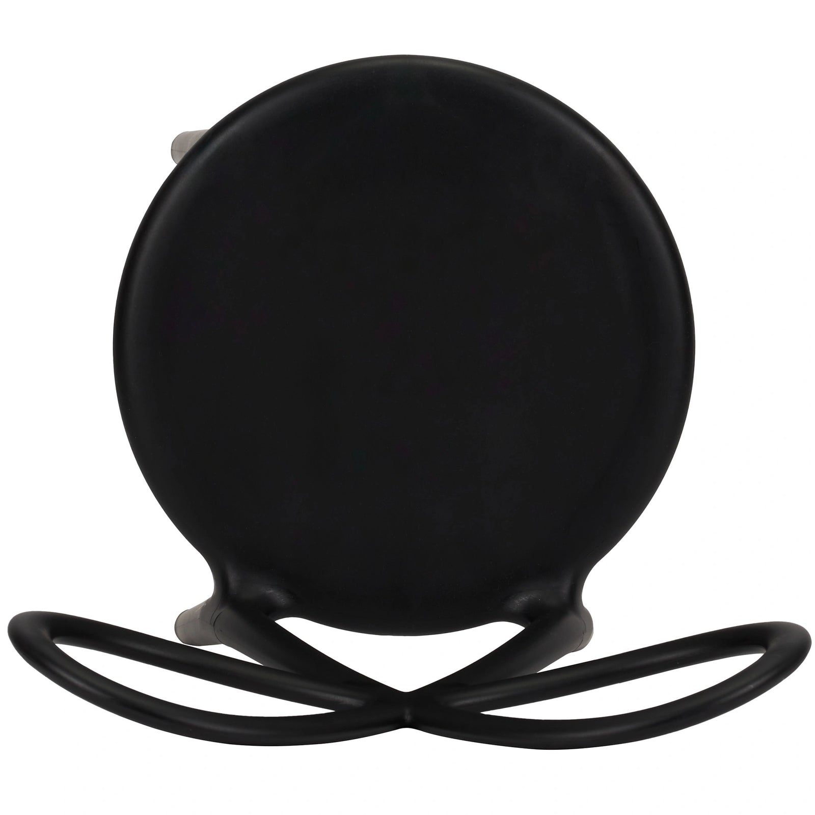 Black Resin Kids Bow Chair with Round Seat