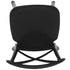 Kids Black ToughResin™ WoodGrain Cross Back Chair
