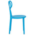 Blue Resin Kids Bow Chair with Round Seat