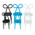 Blue Resin Kids Bow Chair with Round Seat