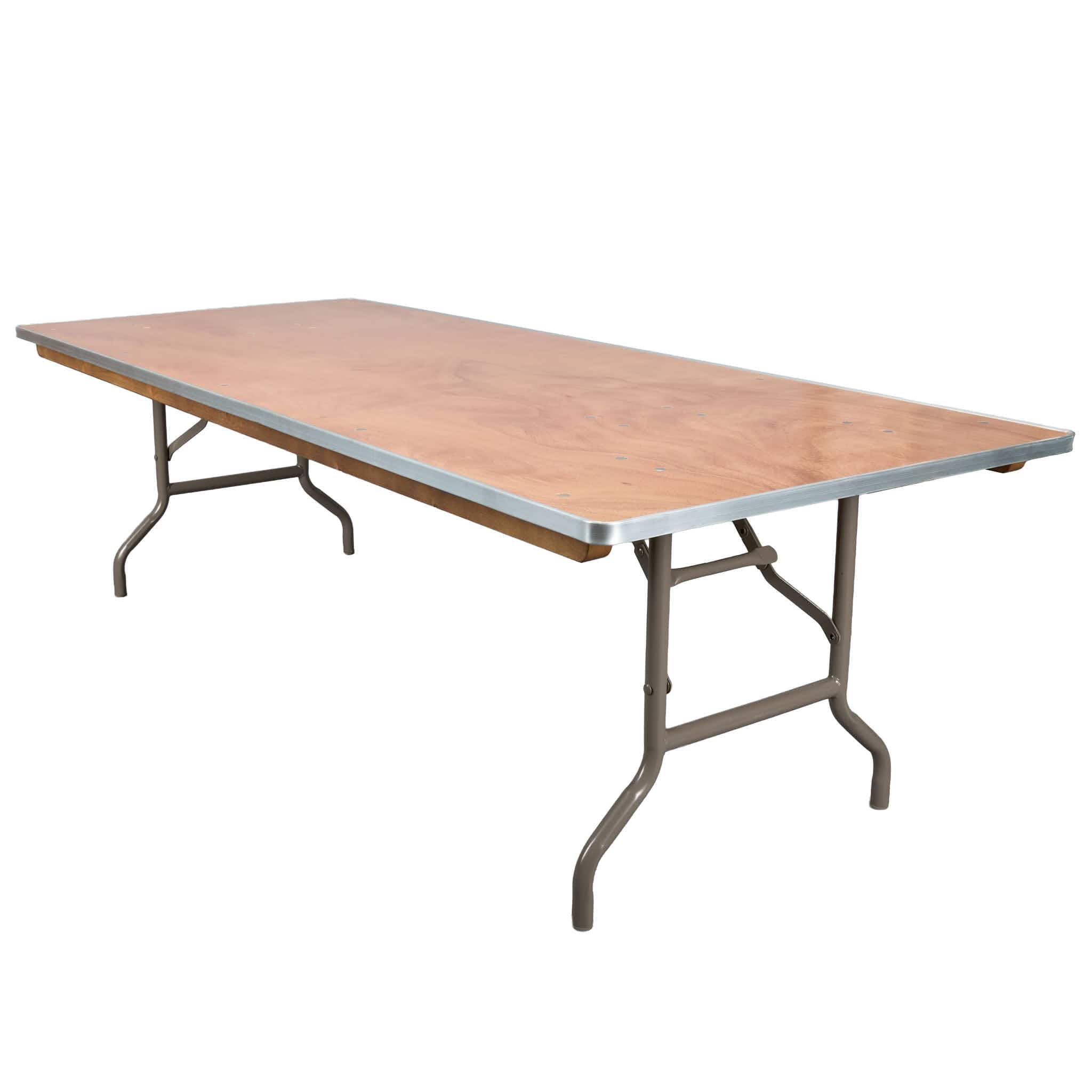 Kids 72" x 30" (6 Foot) Gray Rectangle Plywood Table