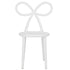 White Resin Kids Bow Chair with Round Seat