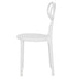 White Resin Kids Bow Chair with Round Seat