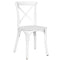 Kids White ToughResin™ Cross Back Chair