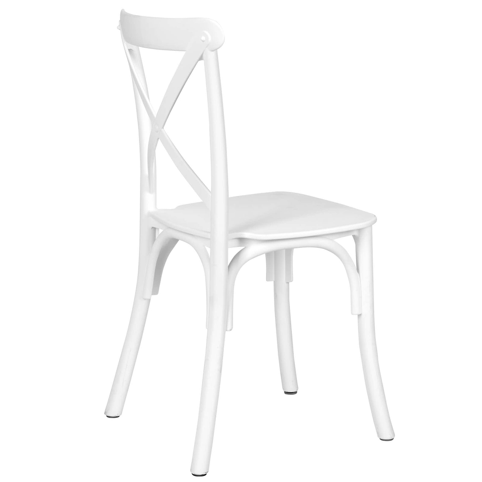 Kids White ToughResin™ Cross Back Chair