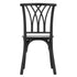 Kids Matte Black ToughResin™ Willow Chair