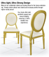 Gold Resin Louis Pop Chair Ultra Light Ultra Strong Design