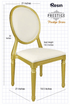 Gold Louis Pop Chair Resin Prestige Series