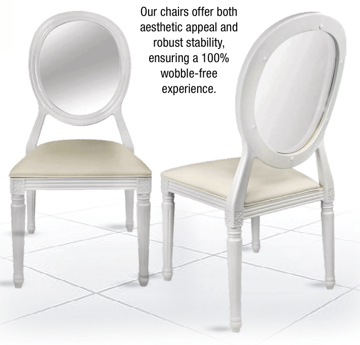 White Louis Pop Chair Ultra Light Ultra Strong Design