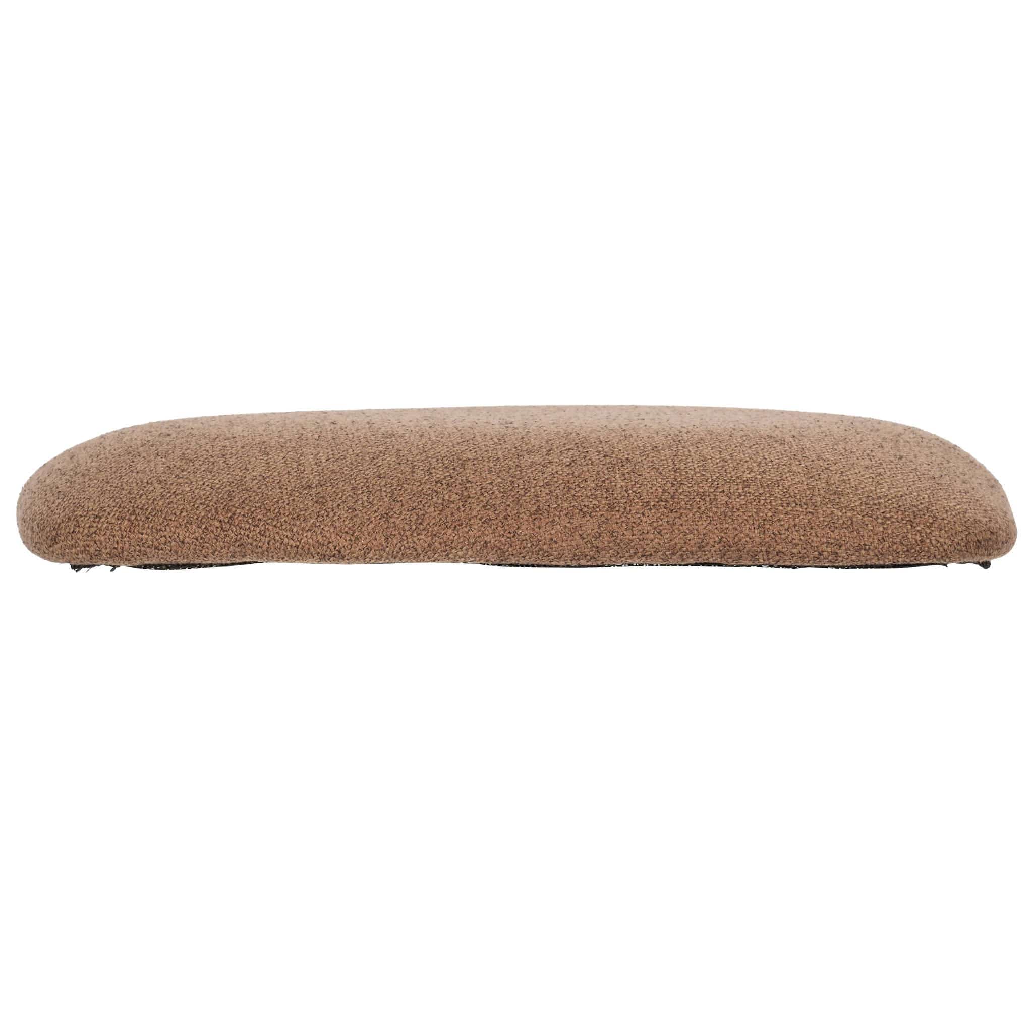 Light Brown 1.75" Thick Fabric Panel Back Chiavari Chair Cushion and SlipNot™ Technology