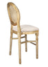 Louis Pop Barstool with Rattan Back by Chivari BLPWANTIQ-FR-ZG-T