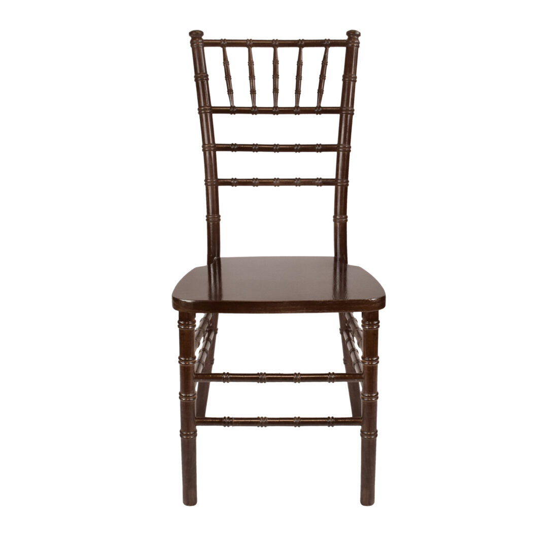 Mahogany ToughResin Mono-Frame Chiavari Chair by Chivari CCRM-MONO-AX-T Front