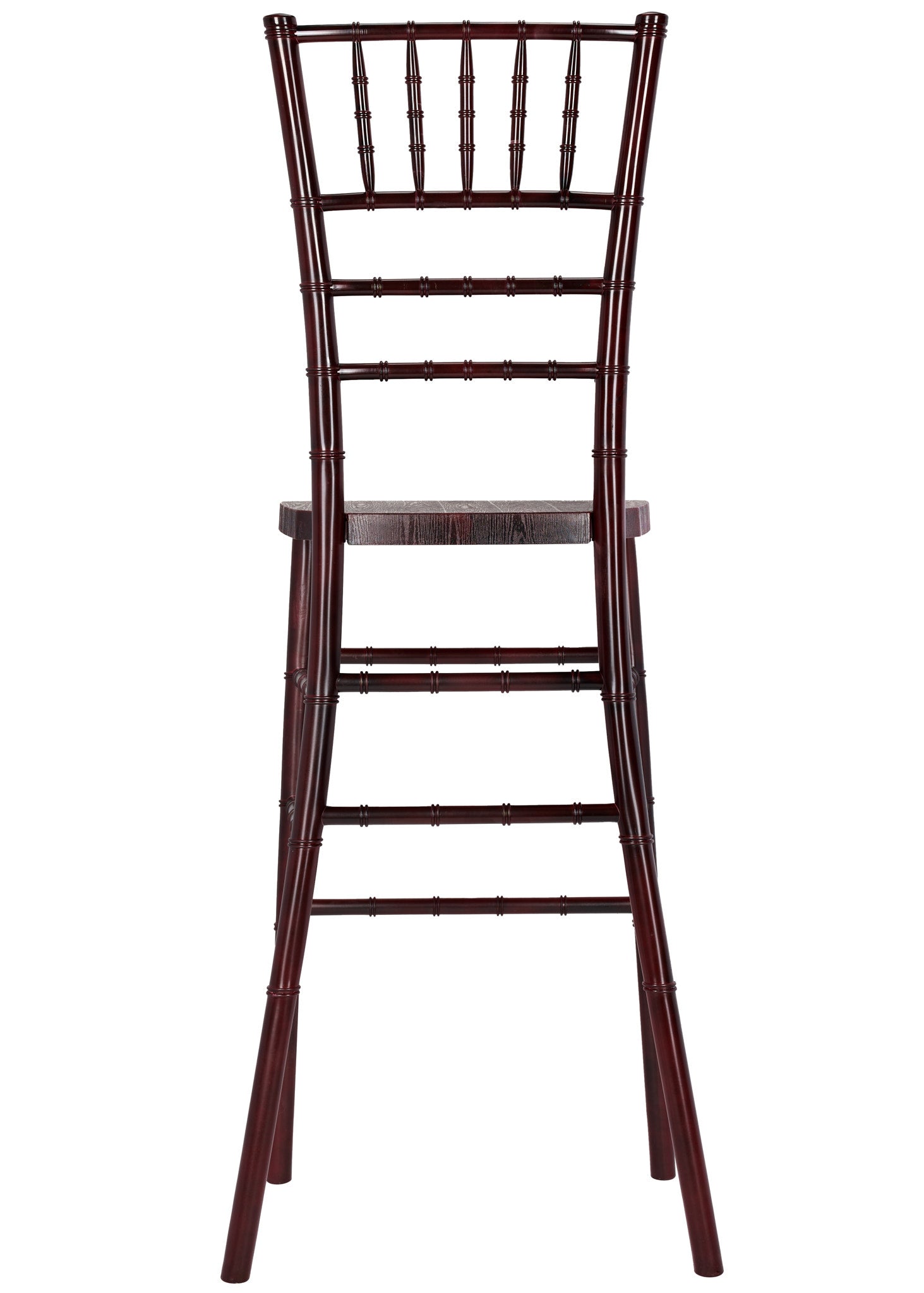 Mahogany WoodGrain™ Resin Steel Skeleton™ Chiavari Barstool