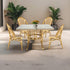 Toulouse Beige and Maroon French Bistro Set Includes 48" x 36" Square Table and 4 Chairs FBK-SQ-BM-WM4-AX
