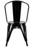 Matte Black 50% Hi Gloss Steelix Tolix Style Metal Restaurant Chair – Ships Fully Assembled CTMBM-AX-T