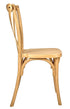 Natural ToughResin™ WoodGrain Cross Back Chair