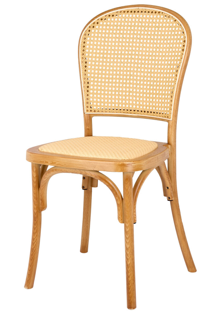 Natural Resin Bent Cane Chair