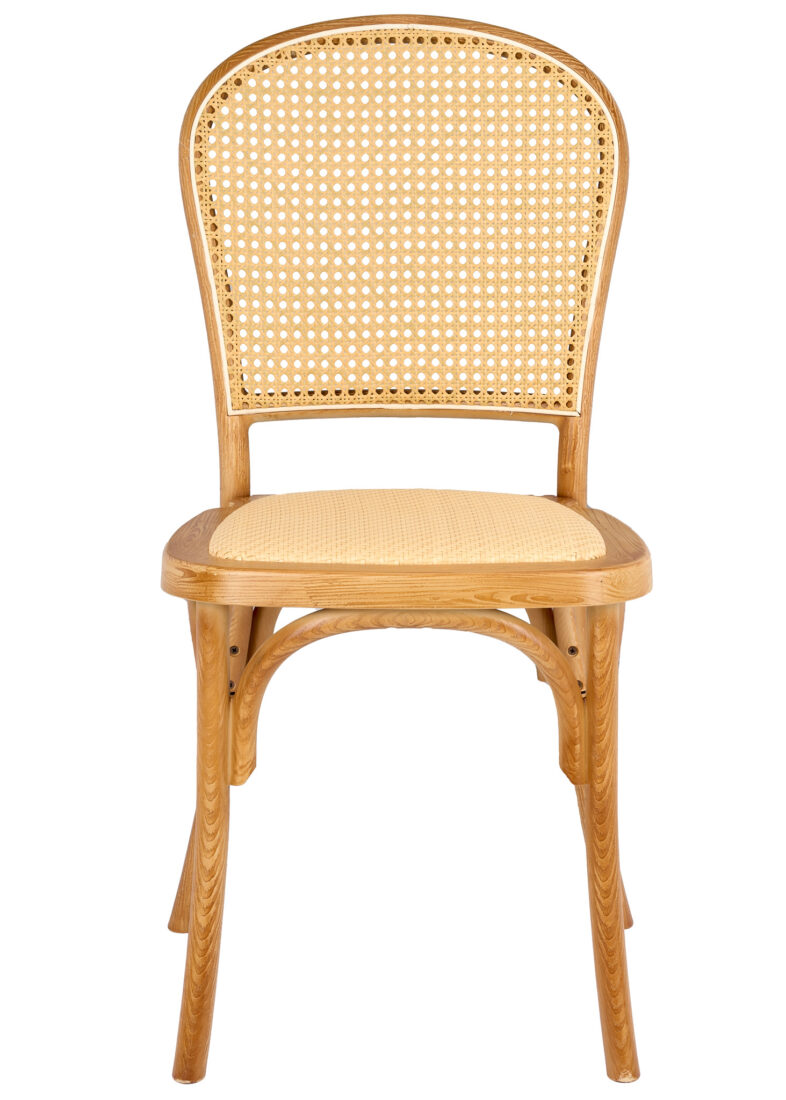 Natural Resin Bent Cane Chair