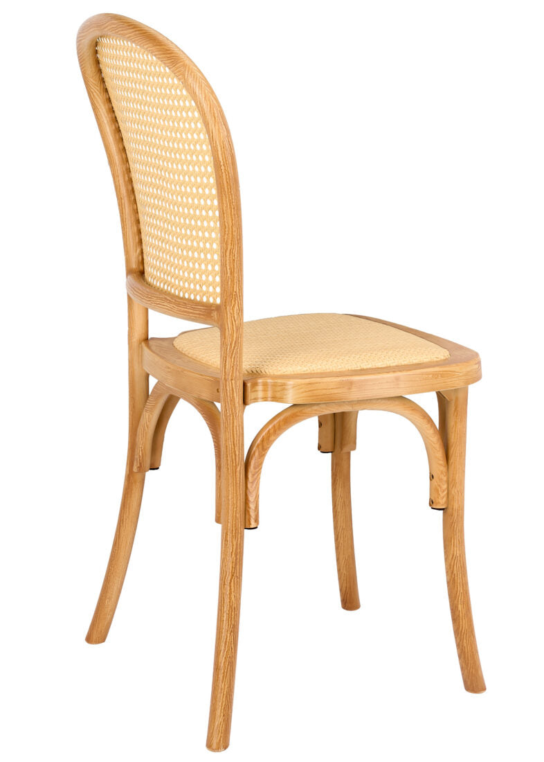 Natural Resin Bent Cane Chair