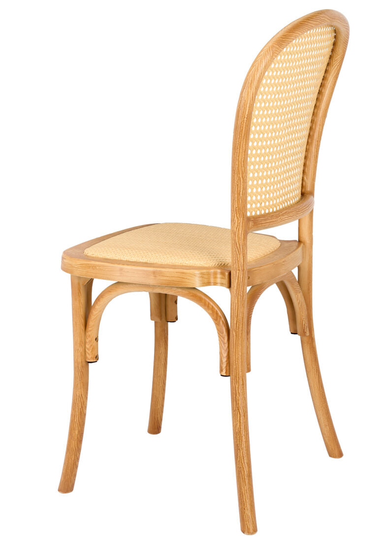 Natural Resin Bent Cane Chair