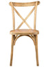 Natural ToughWood Cross Back Chair by Chivari CXWN-AX-T