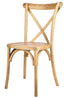 Natural ToughWood Cross Back Chair by Chivari CXWN-AX-T