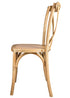 Natural ToughWood Cross Back Chair by Chivari CXWN-AX-T